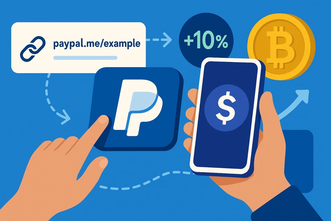 PayPal 启动P2P 支付：个人链接