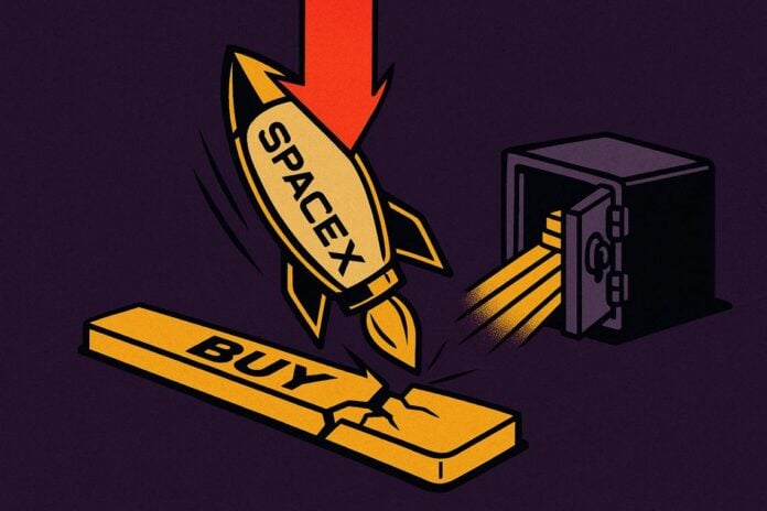 SpaceX share decline